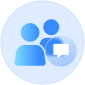 People icon representing peer-to-peer connections exclusively between water utilities
