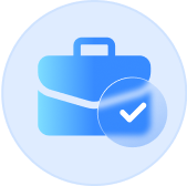 Briefcase icon representing commercial neutrality and professional approach